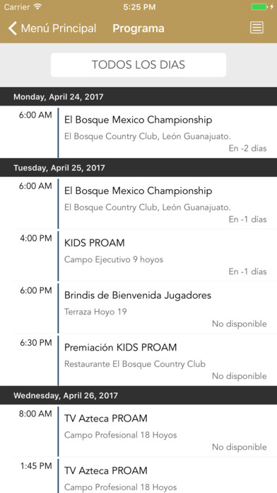 Mexico Championship 2017 screenshot 2