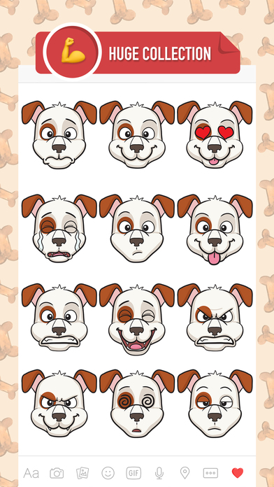 DogMoji - dog emoji & stickers keyboard app screenshot 2