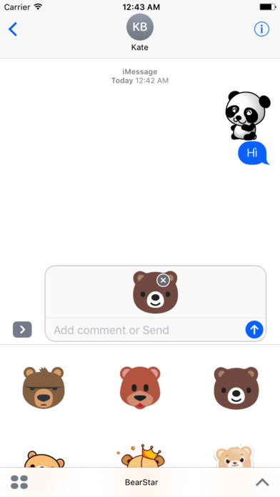 BearStar - Emoji And Sticker screenshot 3