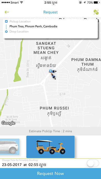 711Go-X Taxi Cambodia screenshot 2