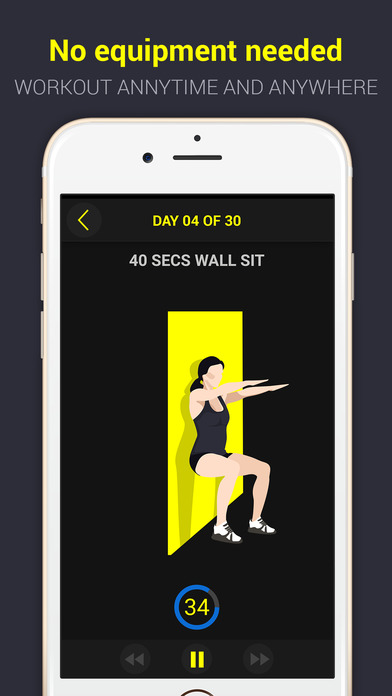 30 Day Wall Sit Pro screenshot 3