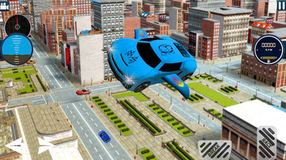 City Futuristic Flying car driving screenshot 3