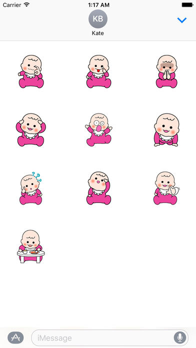 Cute Baby - A Little Angel Sticker screenshot 3