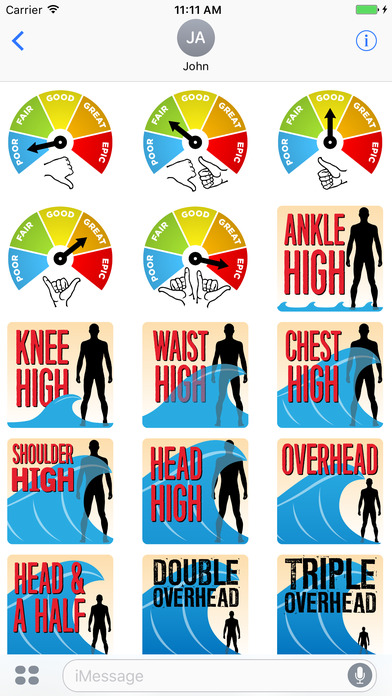 Surf Report - Core Surfer Stickers screenshot 2