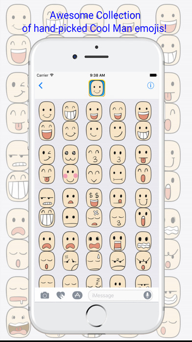 Cool Man Emoji - Cool Man Emojis Pack Keyboard screenshot 3