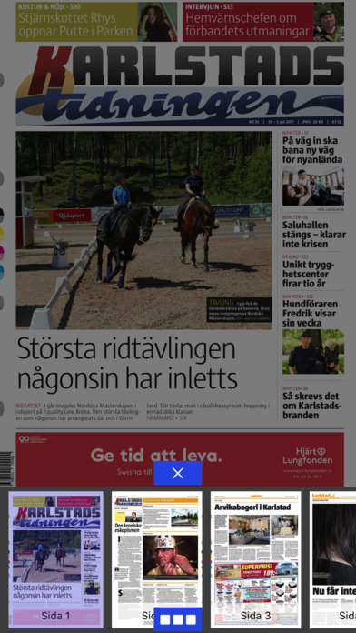 Karlstads-Tidningen e-tidning screenshot 3