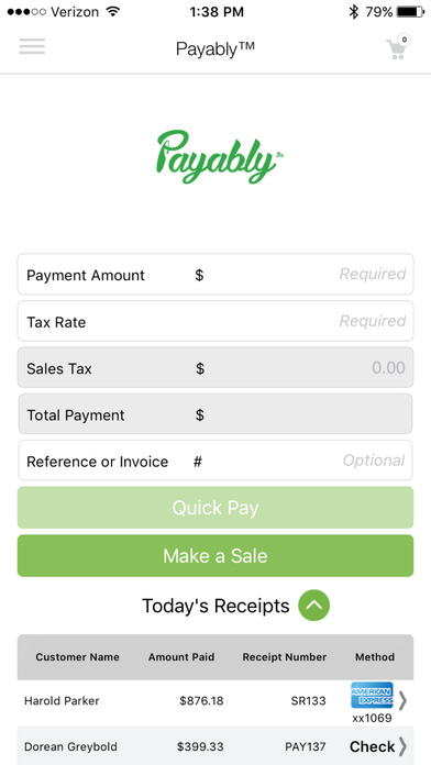 Payably™ for iPhone screenshot 2