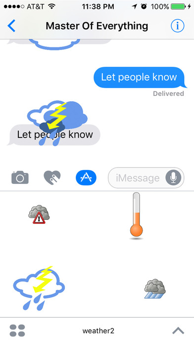 Weather Stickers : Be Your Own Weather Man screenshot 3