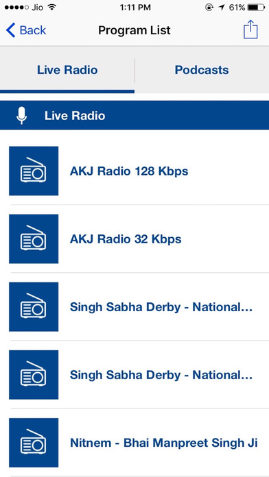 AKJ Radio screenshot 2