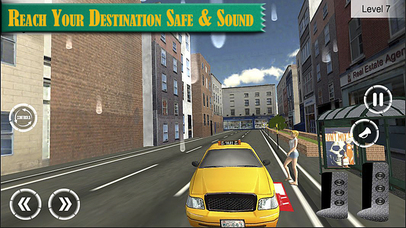 Euro City taxi Driver: The extreme Snow Driving screenshot 3