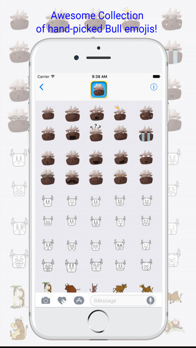 BullMoji - Buffalo Emoji Set Keyboard screenshot 3