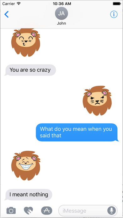 LionOji Emoji - Fun Lion Emojis & Stickers screenshot 3