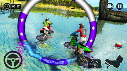 Beach Water Surfer Bike Racing - Motorbike Riding screenshot 2