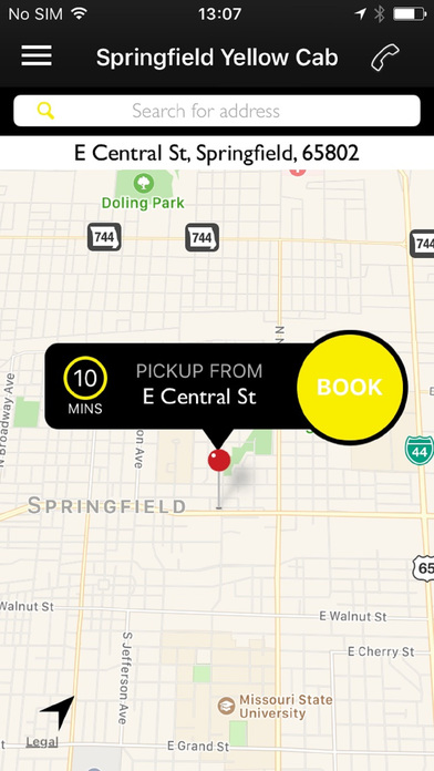 Springfield Yellow Cab Co screenshot 2