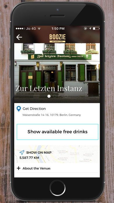 Boozie-Discover Venues and get One Drink Everyday screenshot 4