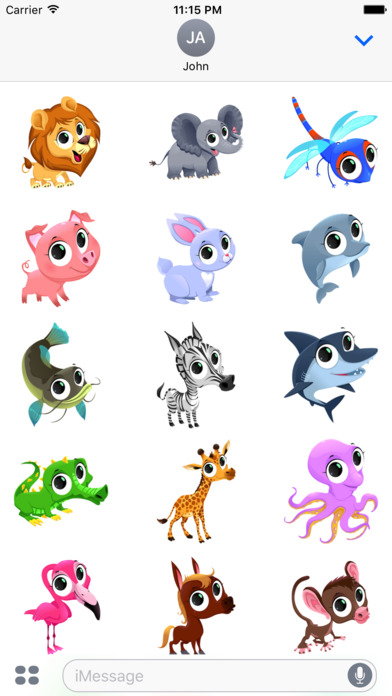 Animals Cartoon Sticker screenshot 3
