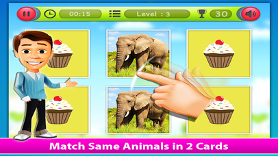 Animals Matching Cards screenshot 2