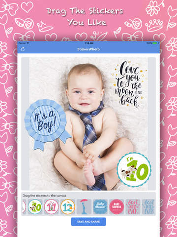 Newborn Baby Photo Sticker Editor screenshot 2