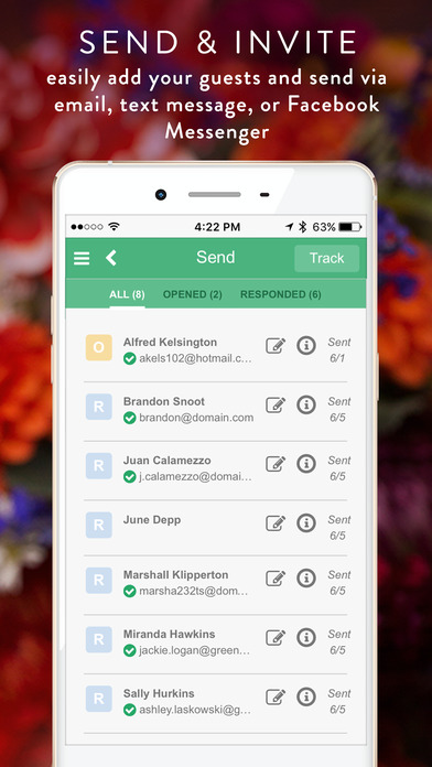 Greenvelope: Email/SMS Invites screenshot 4