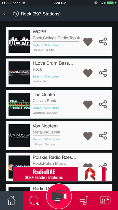 Rock Music FM Radio Stations screenshot 2