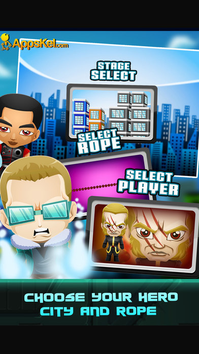 Super-Hero War Justice 2: Rope Swinging Games screenshot 3