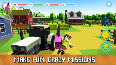 Blocky Pony Farm 3D Full screenshot 2
