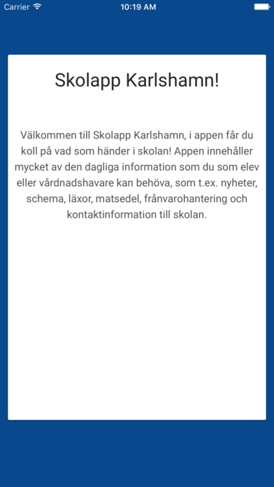 Skolapp Karlshamn screenshot 2