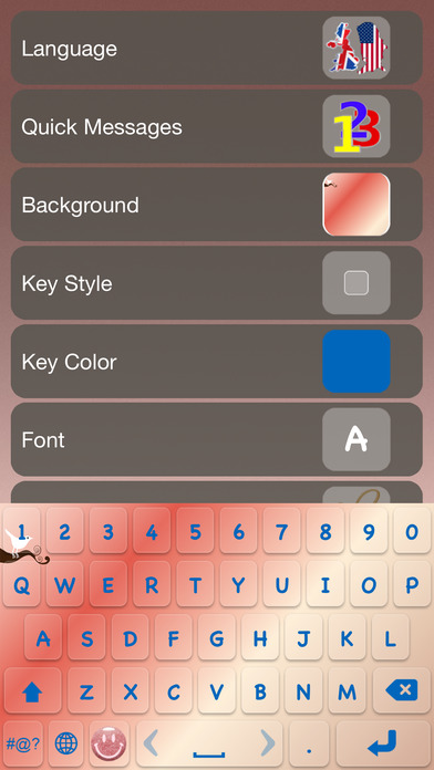 Rose Gold Keyboards - Glitter Backgrounds & Emoji screenshot 2