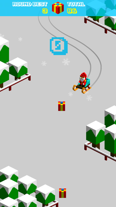 圣诞节滑雪 - 单机漂移滑雪竞技游戏 screenshot 4