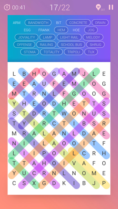 Screenshots of Word Search Pro‧ for iPhone