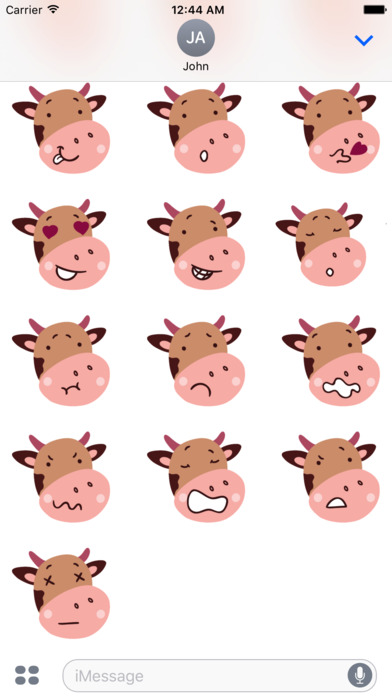 Cow Emotion Sticker screenshot 4