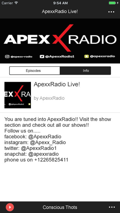 ApexxRadio screenshot 2