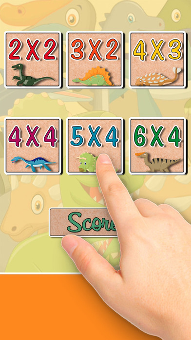 Dinosaurus Find the Pairs Learning & memo Game screenshot 2