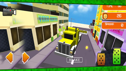 Blocky Truck Driving Simulator screenshot 2