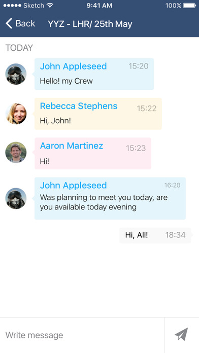 Crewtalk: Roster sharing and crew communication screenshot 3