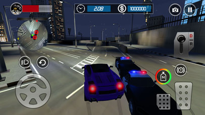 Police Car Escape 3D: Night Mode Racing Chase Game screenshot 4