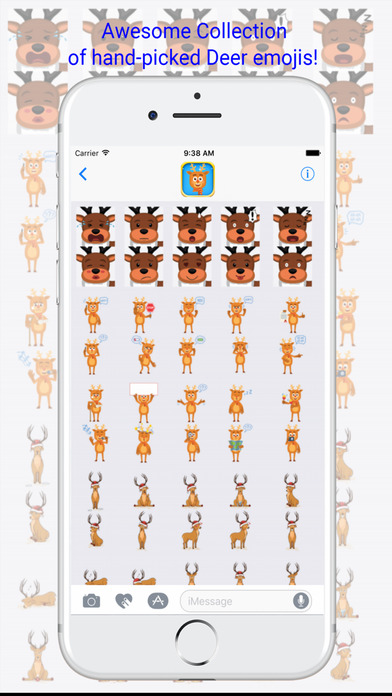 DeerMoji - Deer Emojis Super Pack Keyboard screenshot 3