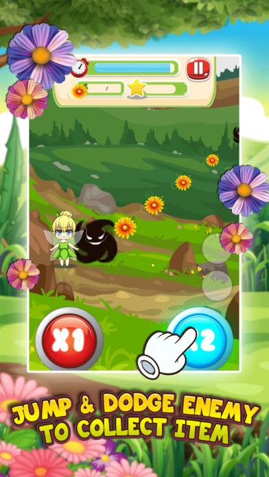 Little Fairy Jump Lite Games screenshot 2