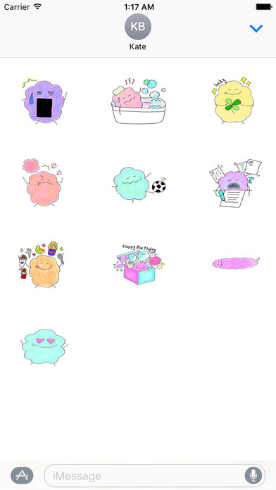 Sweet Cotton Candy - Colorful Sticker screenshot 3