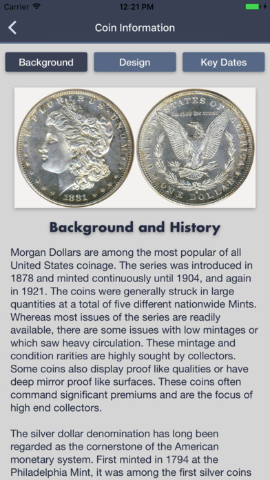 Morgan Dollars - Coin Guide & Collection Tracker screenshot 2
