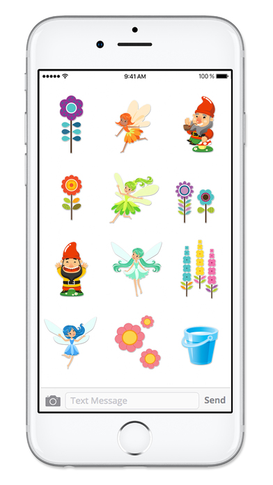 Fairy and Gnome Garden Sticker Pack screenshot 4