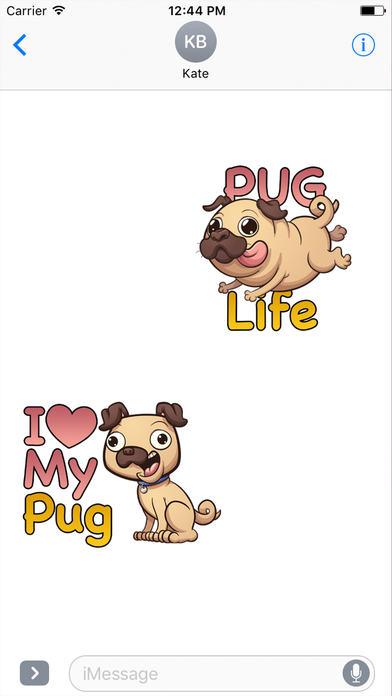 PugLife - Pug Emoji & Stickers screenshot 3