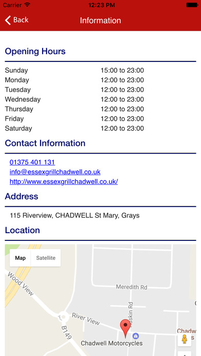 Essex Grill Chadwell Grays screenshot 3