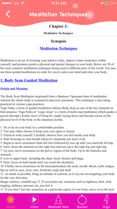 Meditation Techniques screenshot 2