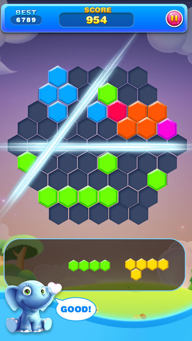 游戏 - 六边形消除 screenshot 2