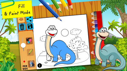 Dinosaur coloring pages - Good learning for kids screenshot 2