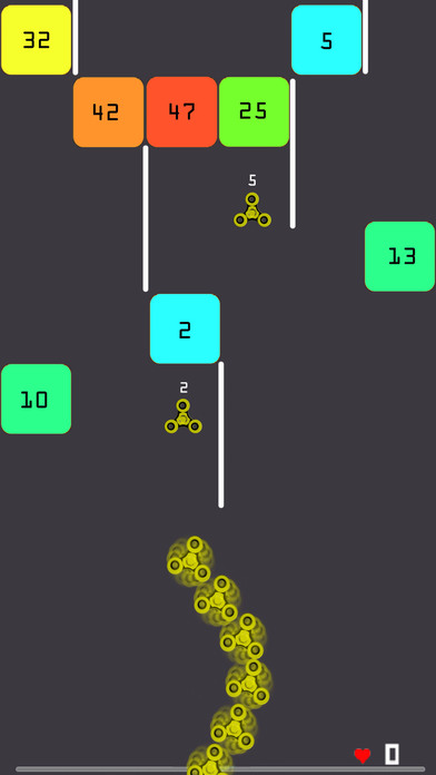 fidget spinner - balls vs blocks screenshot 2