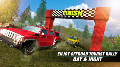 Offroad 4x4 Tourist Jeep Rally Driver :Hilly Track screenshot 3