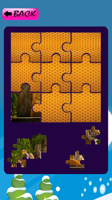 Animal Jigsaw Puzzle Tiger Games Education screenshot 3