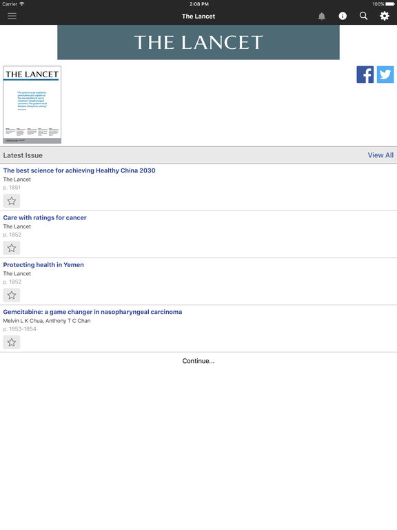 The Lancet on the App Store